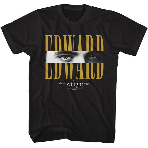 TWILIGHT EDWARD EYES S T-Shirt in Black