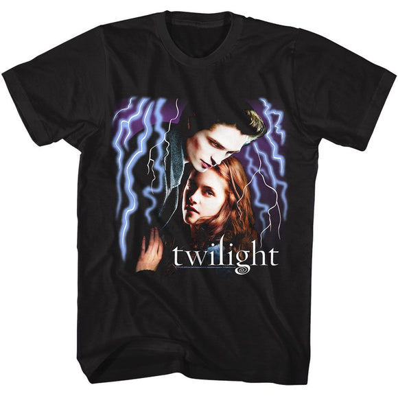 TWILIGHT LIGHTNING STRIKES S T-Shirt in Black
