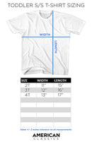 Toddler Size Chart for Charlie Daniels Band-Cdb Logo And Fiddlin-Black Toddler S/S T-Shirt-3T - Black