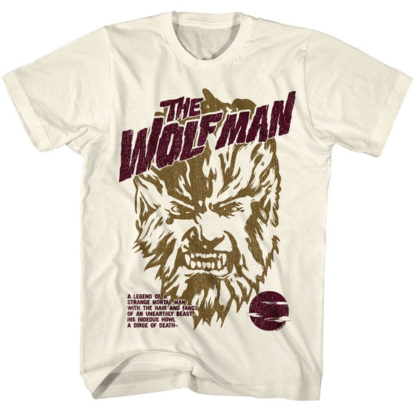 UNIVERSAL MONSTERS STRANGE MORTAL MAN S T-Shirt in Natural