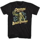 UNIVERSAL MONSTERS LAGOON CREATURE S T-Shirt in Black