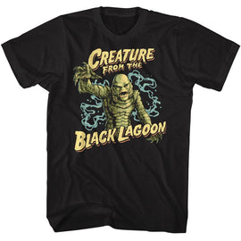 UNIVERSAL MONSTERS LAGOON CREATURE S T-Shirt in Black
