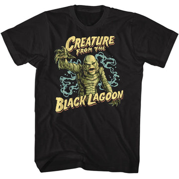 UNIVERSAL MONSTERS LAGOON CREATURE S T-Shirt in Black