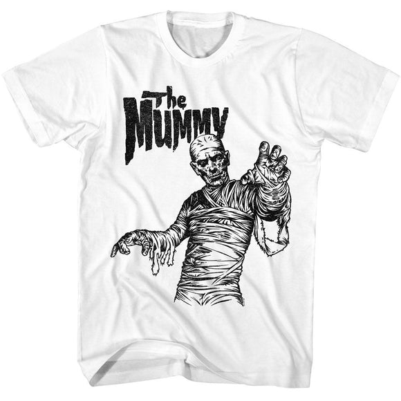 UNIVERSAL MONSTERS THE MUMMY S T-Shirt in White