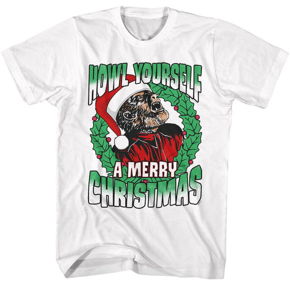 UNIVERSAL MONSTERS HOWL A MERRY S T-Shirt in White
