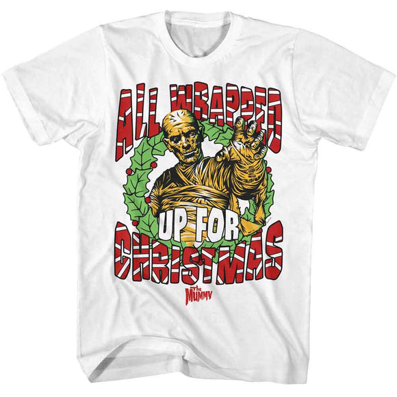 UNIVERSAL MONSTERS WRAPPED UP S T-Shirt in White