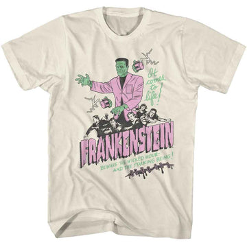 UNIVERSAL MONSTERS IT COMES TO LIFE S T-Shirt in Natural