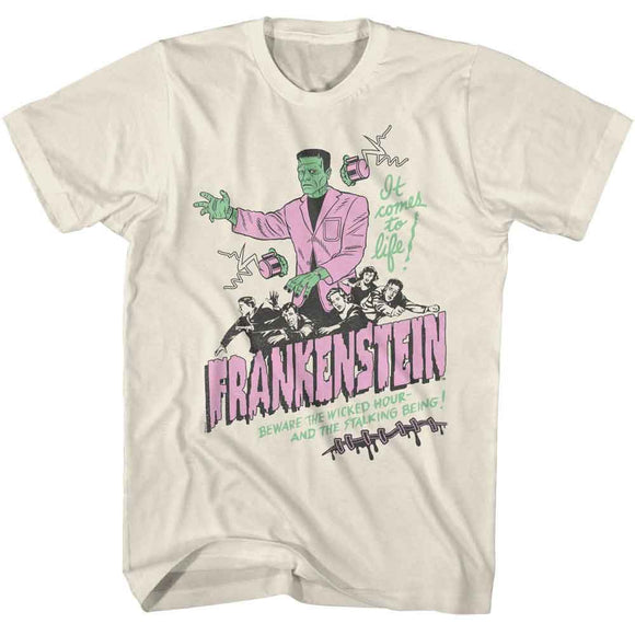 UNIVERSAL MONSTERS IT COMES TO LIFE S T-Shirt in Natural