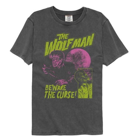 UNIVERSAL MONSTERS BEWARE THE CURSE COMFORT COLOR S T-Shirt in Pepper