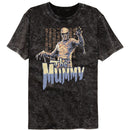 UNIVERSAL MONSTERS MULTITONE MUMMY MINERAL WASH S T-Shirt in Black