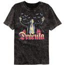 UNIVERSAL MONSTERS MULTITONE DRACULA MINERAL WASH S T-Shirt in Black