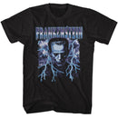 UNIVERSAL MONSTERS FRANKENSTEIN LIGHTNING S T-Shirt in Black