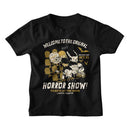 UNIVERSAL MONSTERS WELCOME TO HORROR SHOW TODDLER 2T T-Shirt in Black