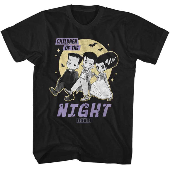 UNIVERSAL MONSTERS CHILDREN OF THE NIGHT S T-Shirt in Black