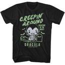 UNIVERSAL MONSTERS CREEPIN AROUND S T-Shirt in Black