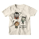 UNIVERSAL MONSTERS CHIBI TRICK OR TREAT YOUTH XS 5 6 T-Shirt in Natural