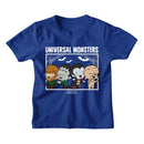 UNIVERSAL MONSTERS CHIBI MONSTERS TODDLER 2T T-Shirt in Royal