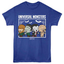 Universal Monsters Universal Monsters Chibi Monsters Adult T-Shirts