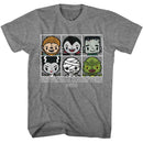UNIVERSAL MONSTERS SQUARES S T-Shirt in Graphite Heather