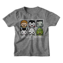 UNIVERSAL MONSTERS BOXES TODDLER 2T T-Shirt in Graphite Heather