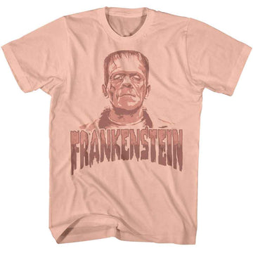 UNIVERSAL MONSTERS WARM MONOTONE S T-Shirt in Peach