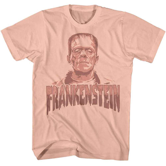 UNIVERSAL MONSTERS WARM MONOTONE S T-Shirt in Peach