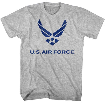 AIR AND SPACE FORCE USAF LOGO S T-Shirt in GRAY Heather