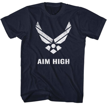 AIR AND SPACE FORCE USAF AIM HIGH S T-Shirt in NAVY