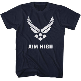 Air And Space Force Usaf Aim High Adult T-Shirts