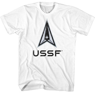 Air And Space Force Usaf Ussf Gradient Adult T-Shirts