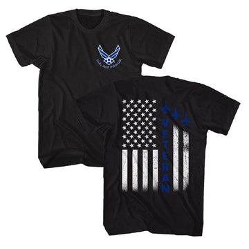 AIR AND SPACE FORCE USAF USAF AF VET ***F&B*** S T-Shirt in Black