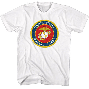 MARINES USMC SEAL S T-Shirt in White