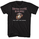 MARINES USMC GLOW S T-Shirt in Black