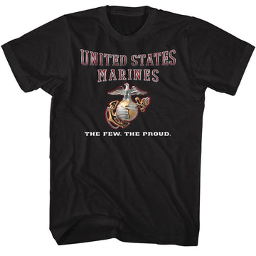 MARINES USMC GLOW S T-Shirt in Black