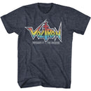 VOLTRON RAINBOW LOGO S T-Shirt in NAVY Heather