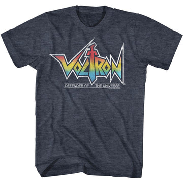 VOLTRON RAINBOW LOGO S T-Shirt in NAVY Heather