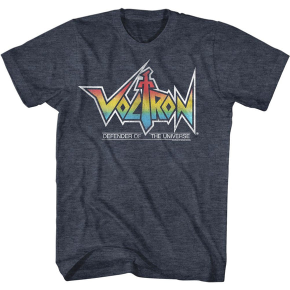 VOLTRON RAINBOW LOGO S T-Shirt in NAVY Heather
