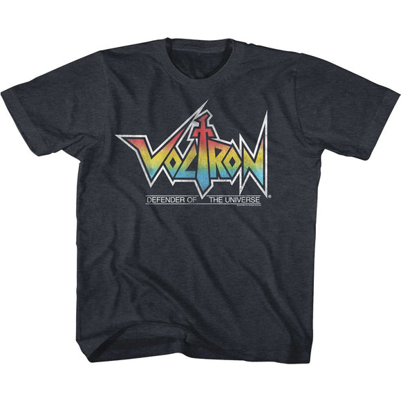 VOLTRON RAINBOW LOGO YOUTH XS 5 6 T-Shirt in Vintage NAVY