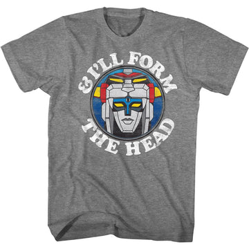 VOLTRON FORM THE HEAD S T-Shirt in Graphite Heather