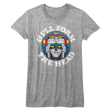 VOLTRON FORM THE HEAD LADIES S T-Shirt in Athletic Heather