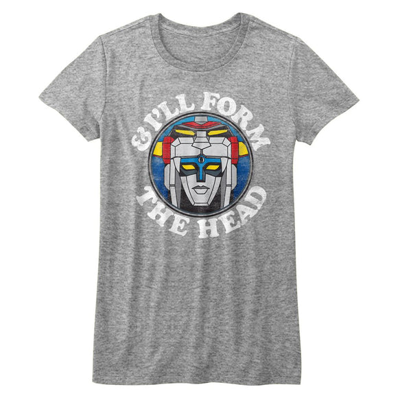 VOLTRON FORM THE HEAD LADIES S T-Shirt in Athletic Heather