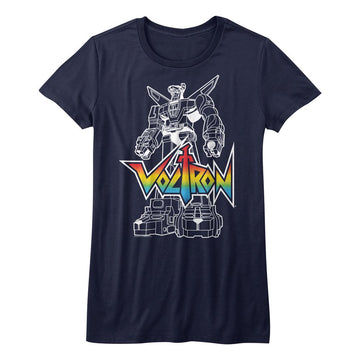 VOLTRON WITHLOGO LADIES S T-Shirt in NAVY