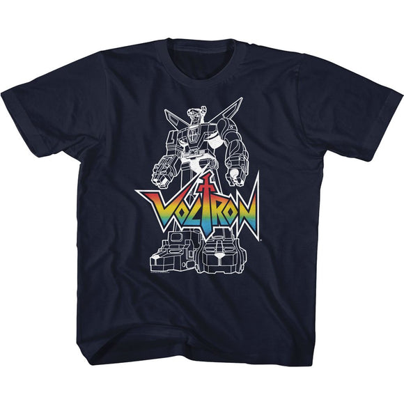 VOLTRON WITHLOGO YOUTH XS 5 6 T-Shirt in NAVY
