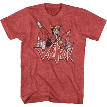 VOLTRON FADE S T-Shirt in RED Heather