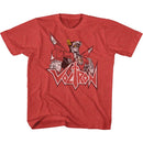 VOLTRON FADE YOUTH XS 5 6 T-Shirt in RED Heather