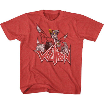 VOLTRON FADE YOUTH XS 5 6 T-Shirt in RED Heather