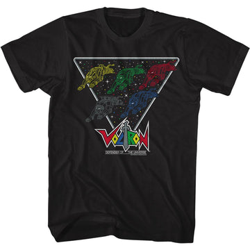 VOLTRON LION FORMATION S T-Shirt in Black