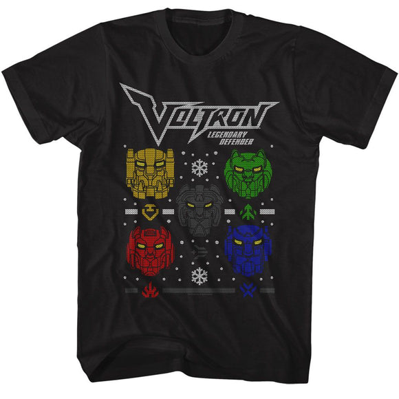 VOLTRON CHRISTMAS S T-Shirt in Black