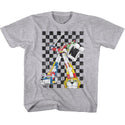 Voltron Voltron 80S Checkerboard Youth T-Shirts