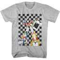 Voltron Voltron 80S Checkerboard Adult T-Shirts